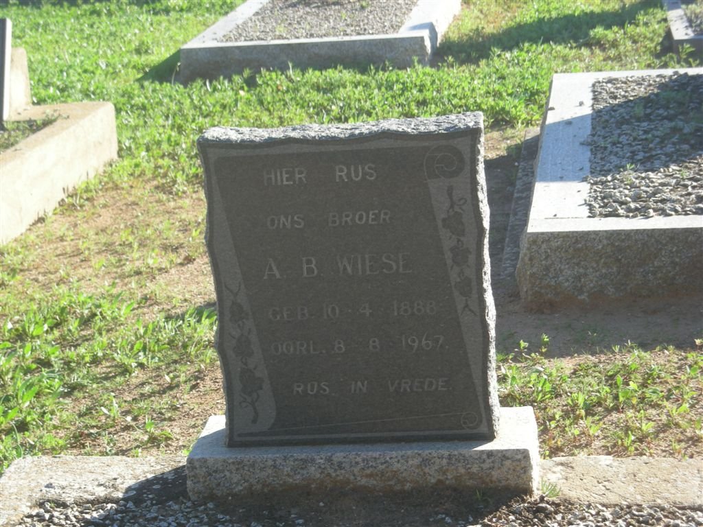 WIESE A.B. 1888-1967
