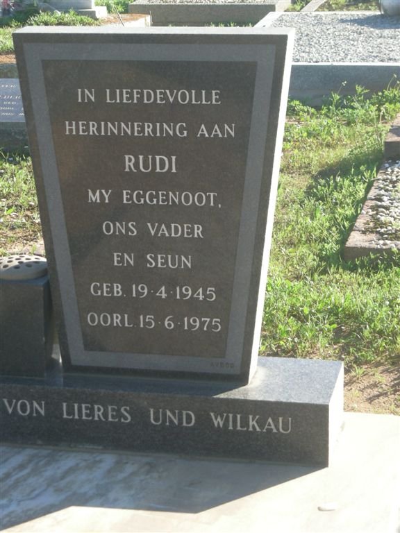 WILKAU Rudi, von Lieres und 1945-1975