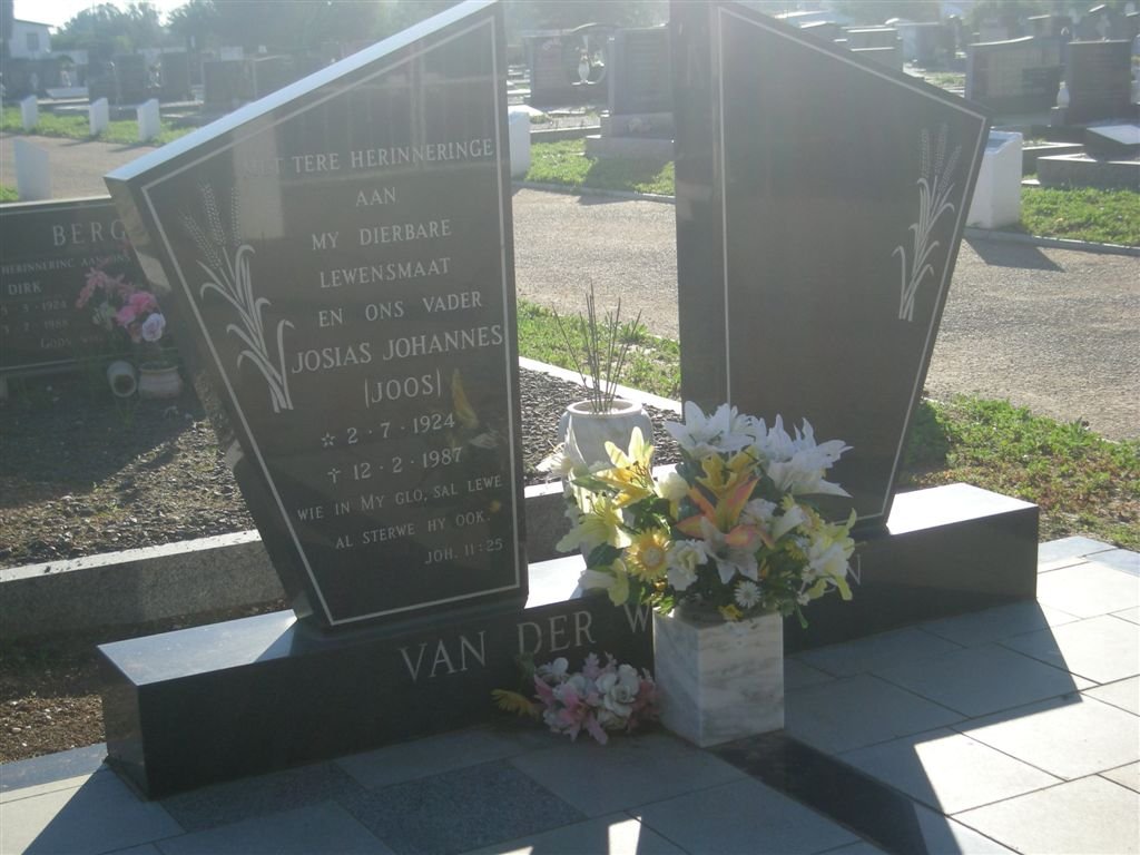 WESTHUIZEN Josias Johannes, van der 1924-1987_1