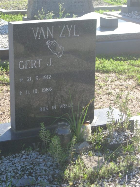 ZYL Gert J., van 1912-1984