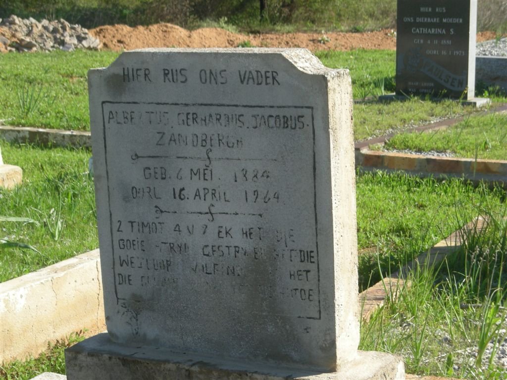 ZANDBERGH Albertus Gerhardus Jacobus 1884-1964