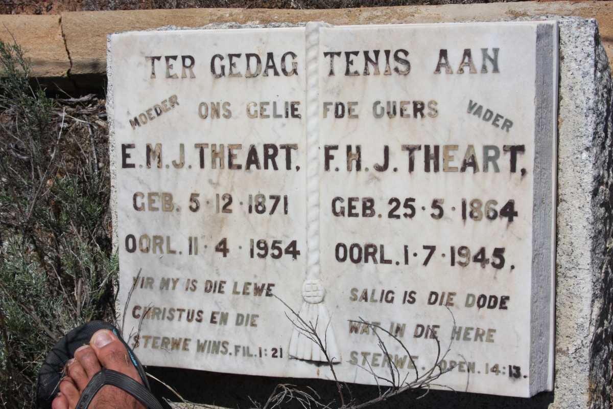 THEART F.H.J. 1864-1945 &amp; E.M.J. 1871-1954