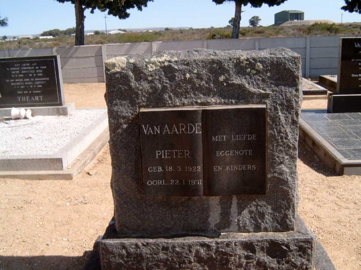 AARDE Pieter, van 1922-1971
