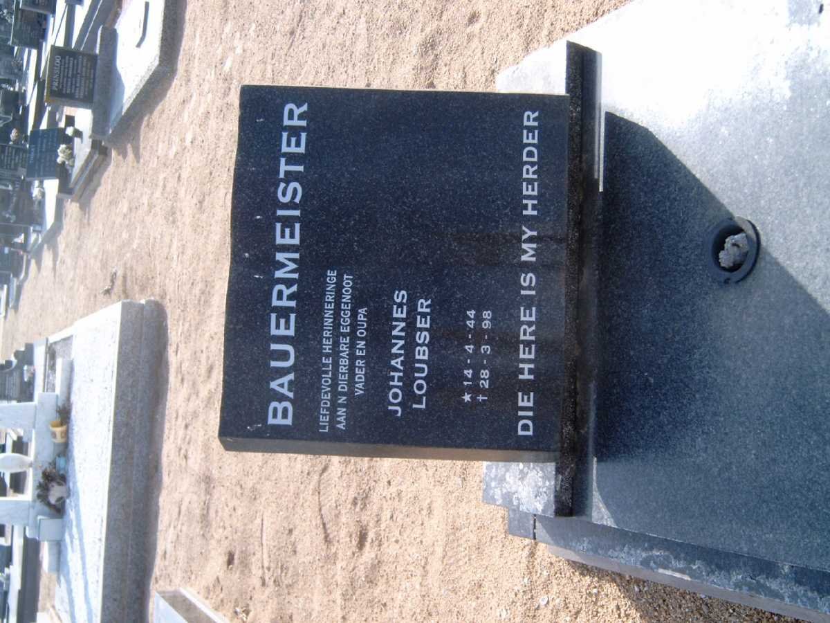 BAUERMEISTER Johannes Loubser 1944-1998