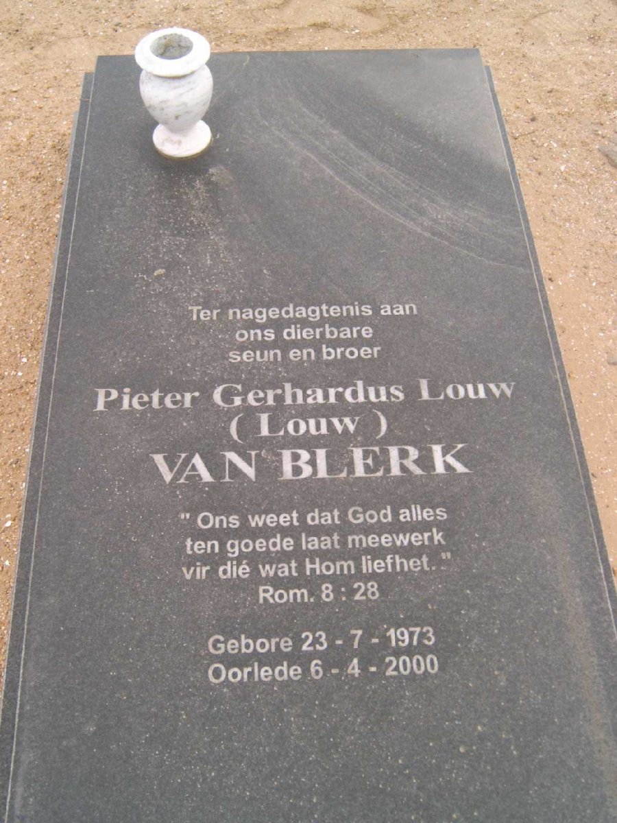 BLERK Pieter Gerhardus Louw, van 1973-2000