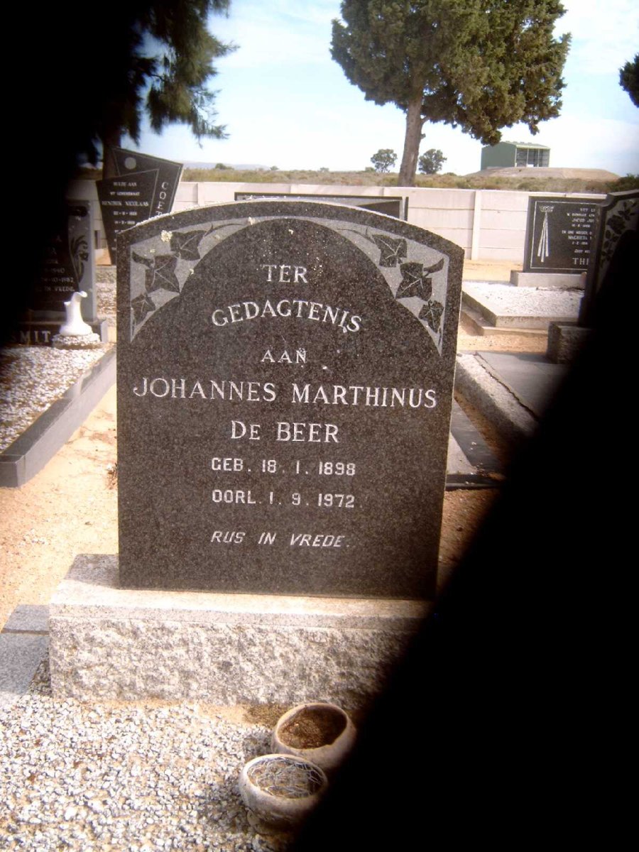 BEER Johannes Marthinus, de 1898-1972