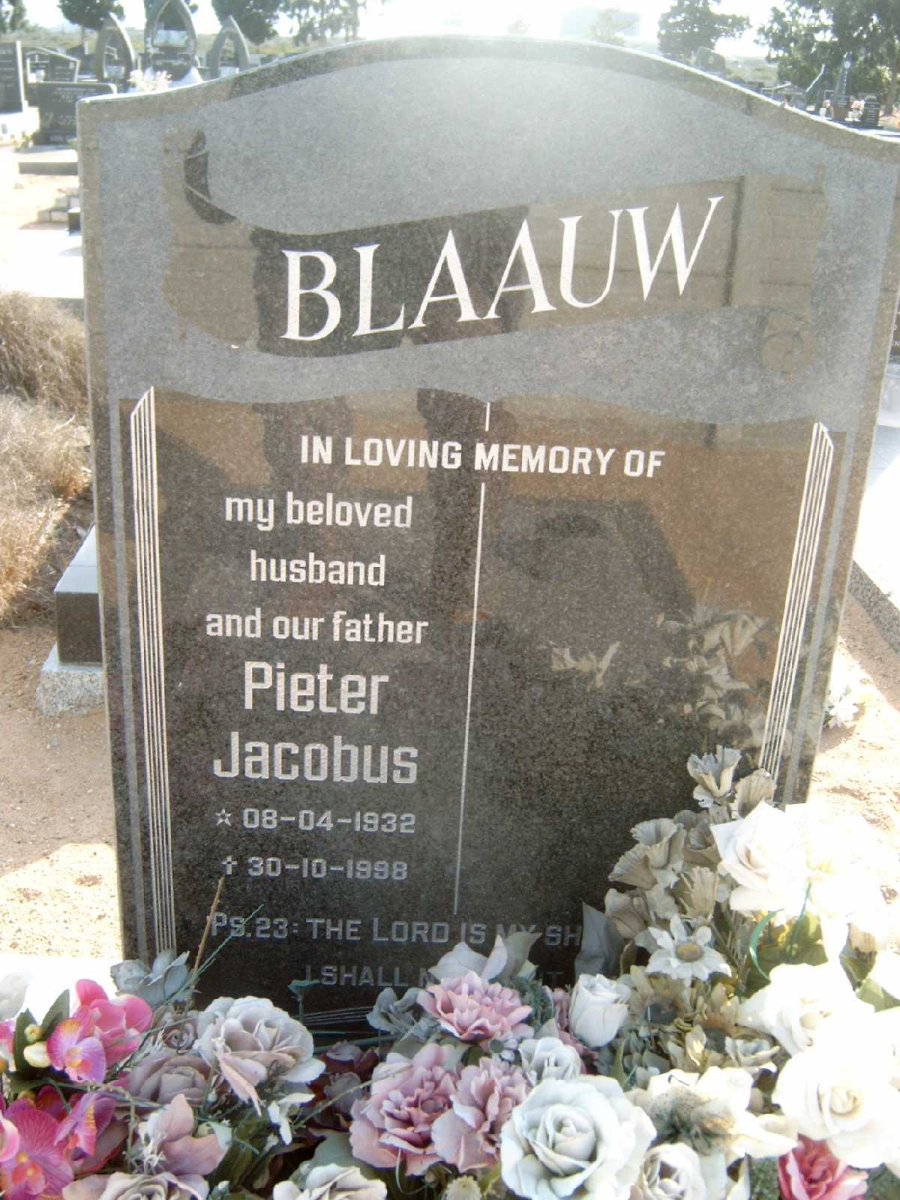 BLAAUW Pieter Jacobus 1932-1998