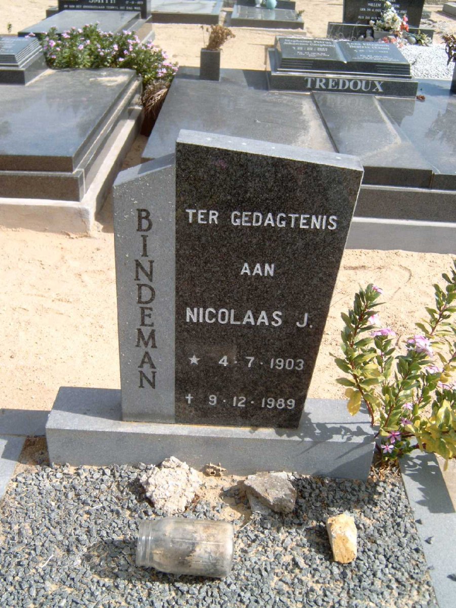 BINDEMAN Nicolaas J. 1903-1989