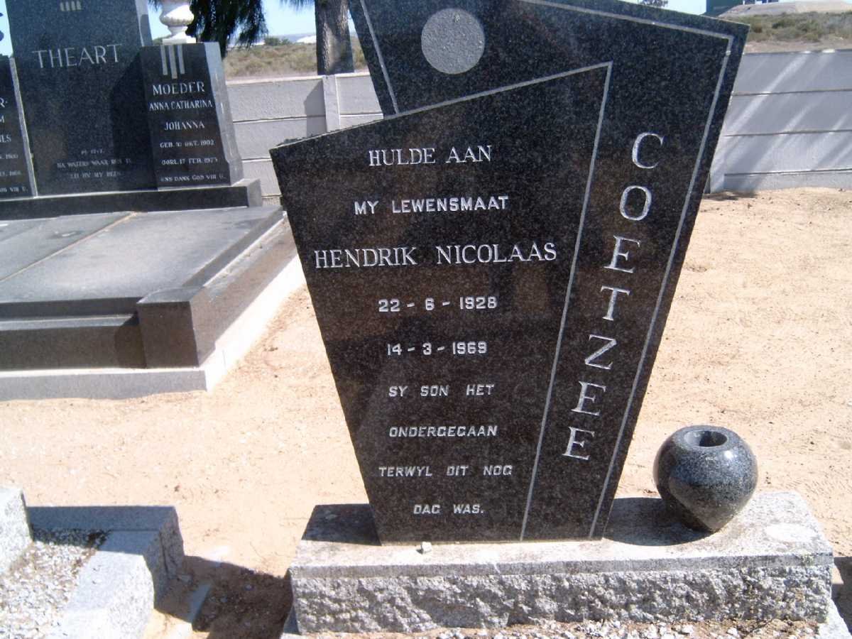 COETZEE Hendrik Nicolaas 1928-1969
