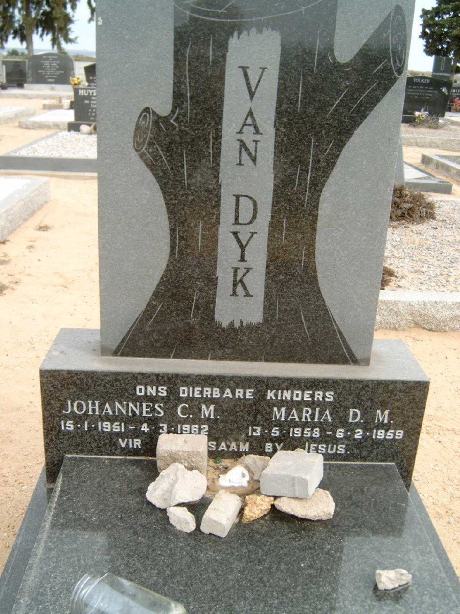 DYK Johannes C.M., van 1951-1962 :: VAN DYK Maria D.M. 1958-1959