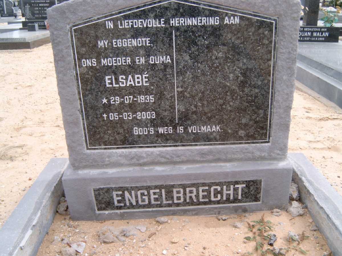 ENGELBRECHT Elsabe 1935-2003