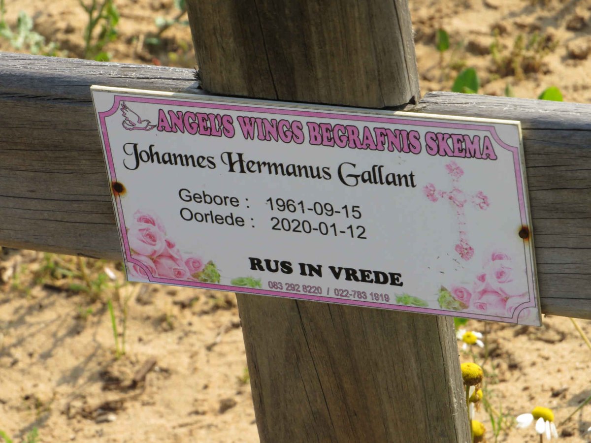 GALLANT Johannes Hermanus 1961-2020