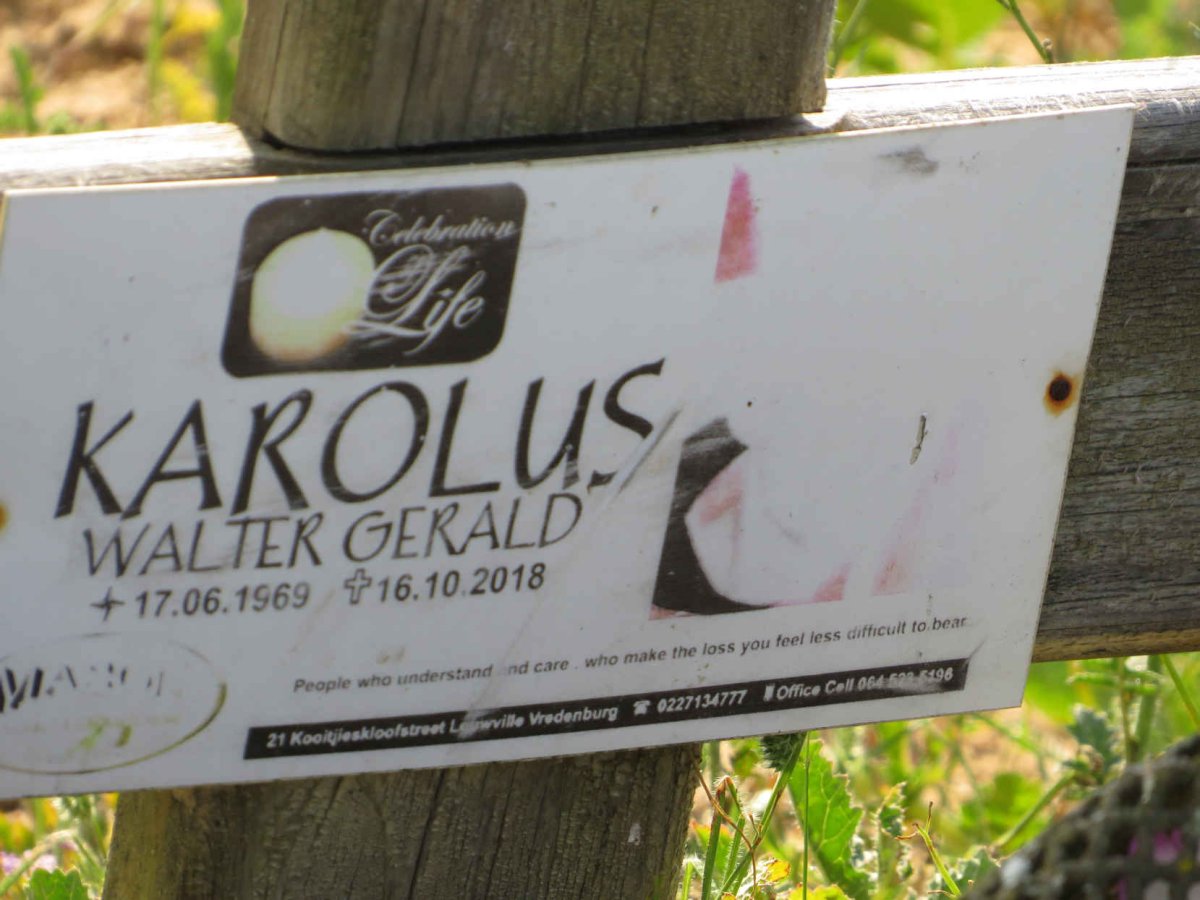 KAROLUS Walter Gerald 1969-2018