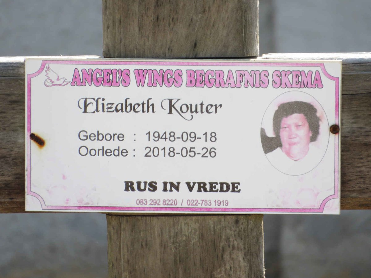 KOUTER Elizabeth 1948-2018