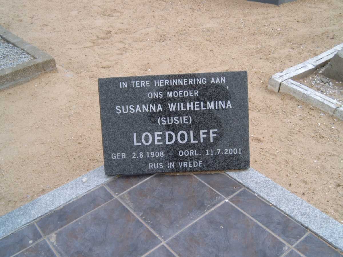 LOEDOLFF Susanna Wilhelmina 1908-2001