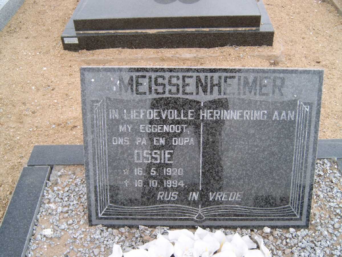 MEISSENHEIMER Ossie 1920-1994