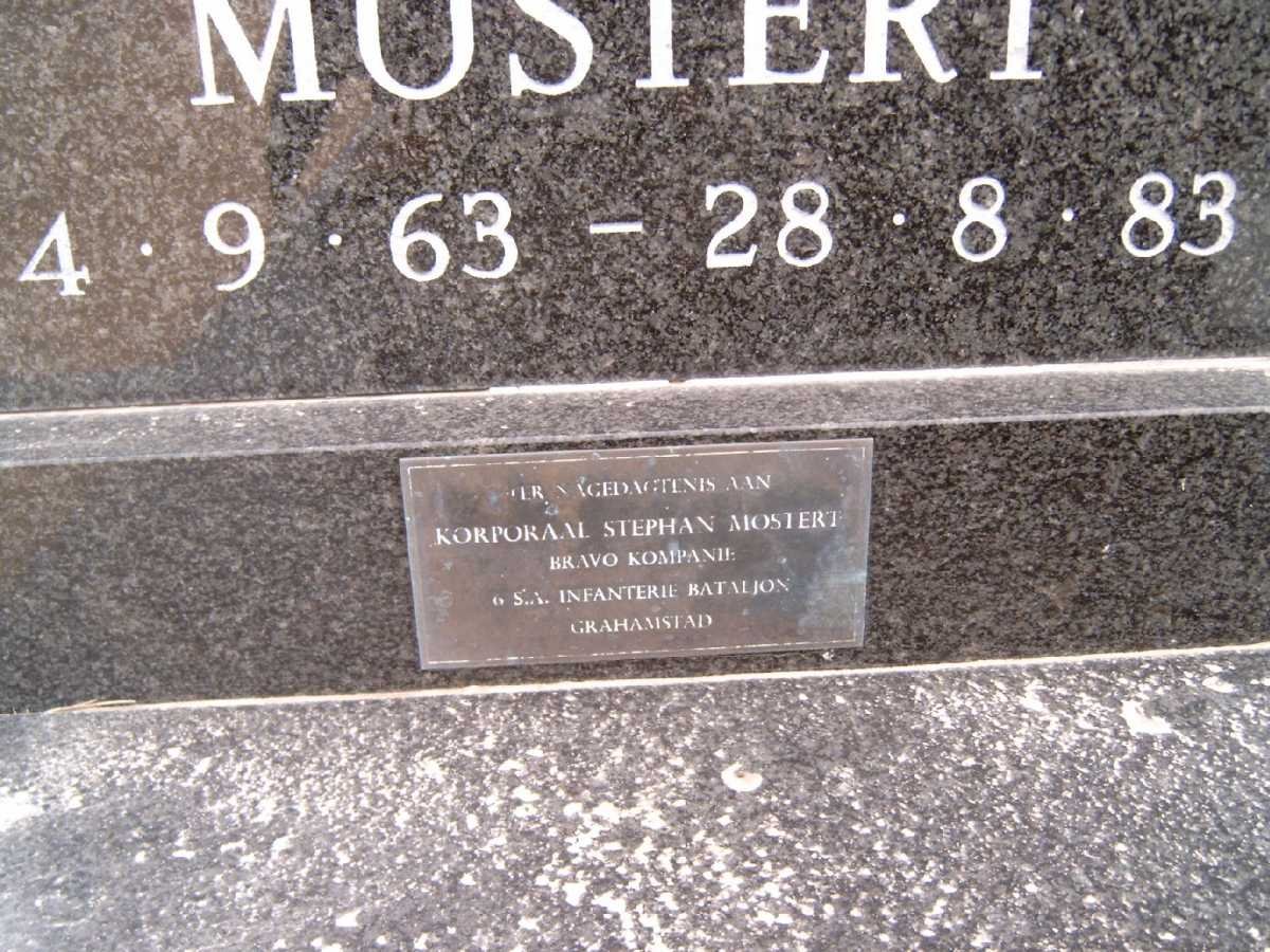 MOSTERT Stephan 1963-1983