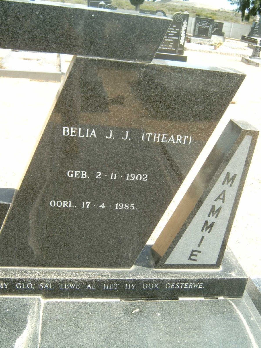 NIMB Belia J.J. nee THEART 1902-1985