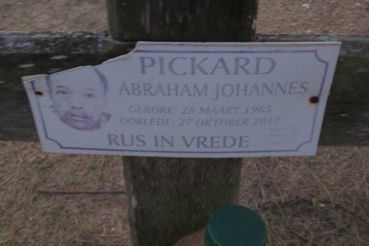 PICKARD Abraham Johannes 1965-2012