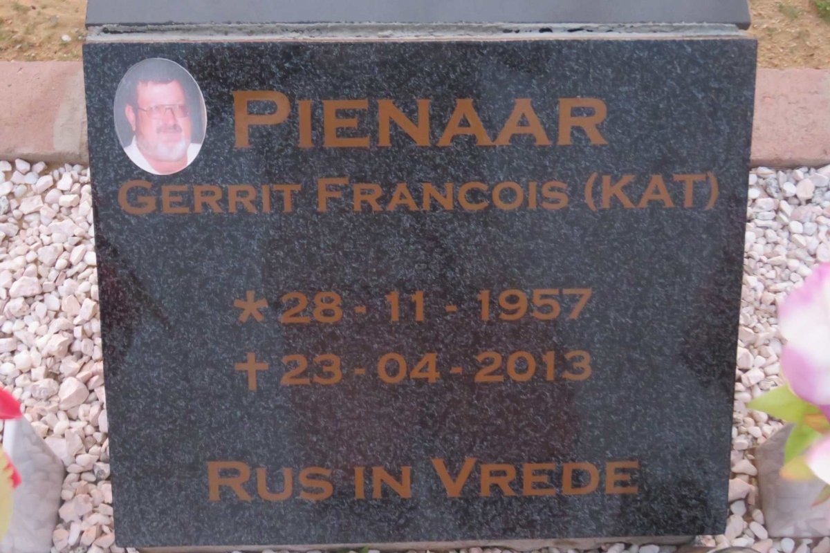 PIENAAR Gerrit Francois 1957-2013