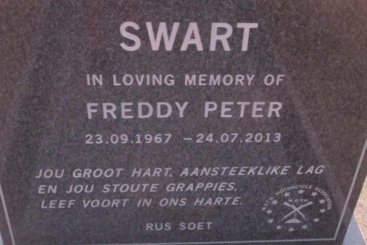 SWART Freddy Peter 1967-2013