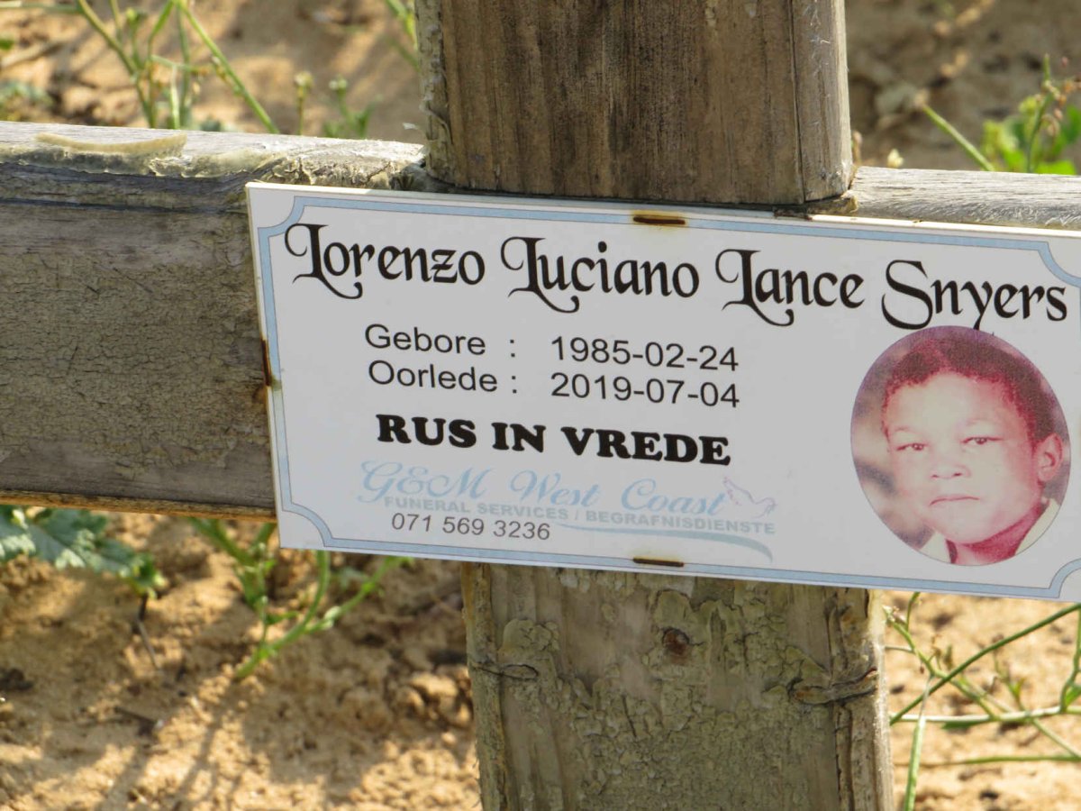 SNYERS Lorenzo Luciano Lance 1985-2019