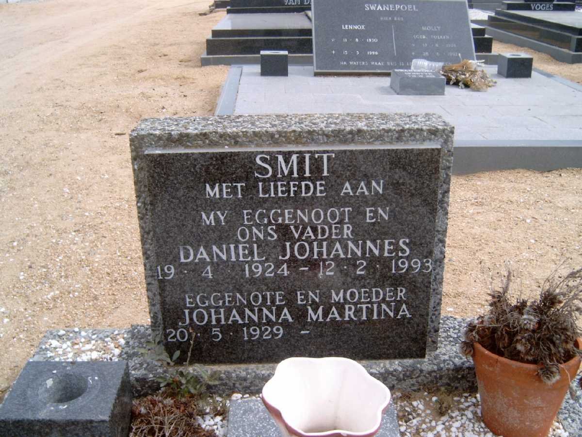 SMIT Daniel Johannes 1924-1993 &amp; Johanna Martina 1929-