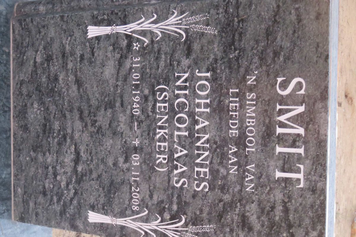 SMIT Johannes Nicolaas 1940-2008