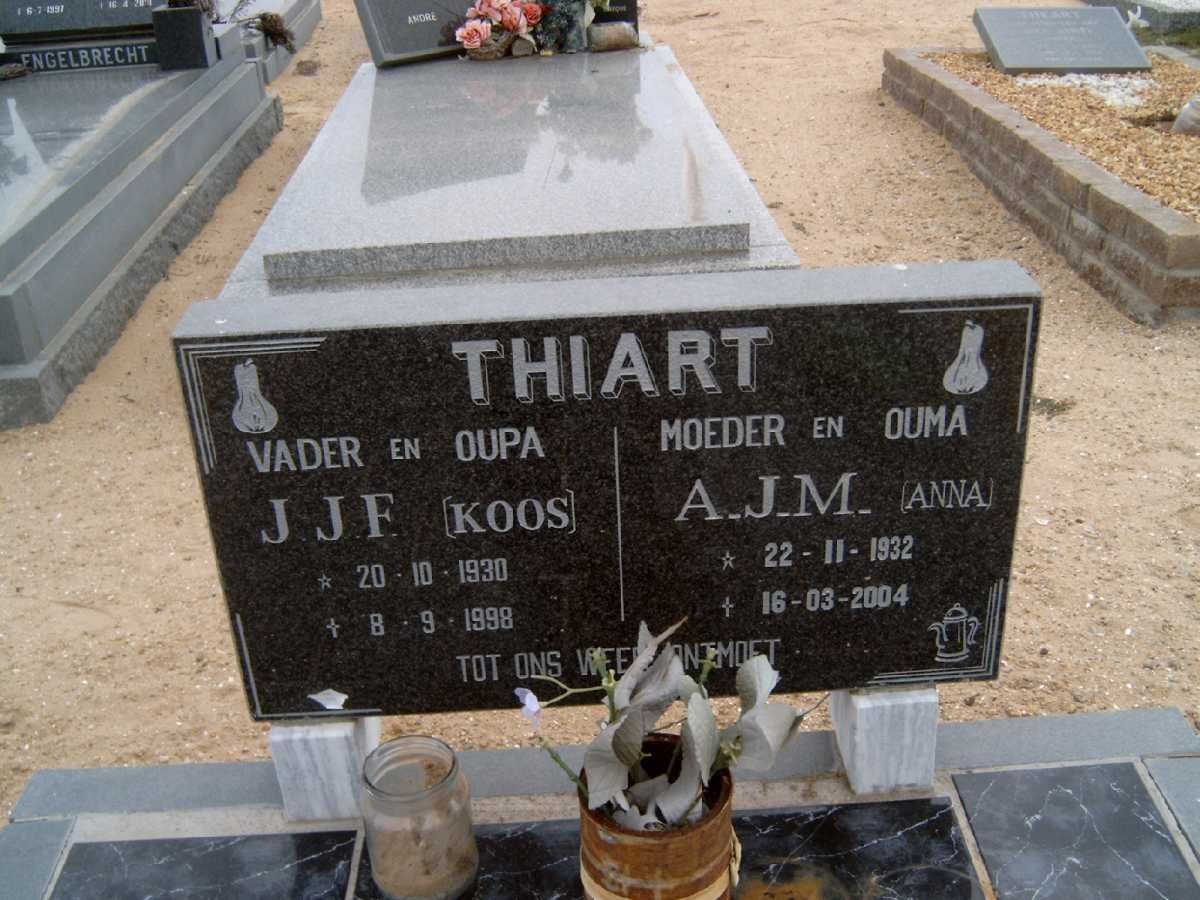 THIART J.J.F. 1930-1998 &amp; A.J.M. 1932-2004