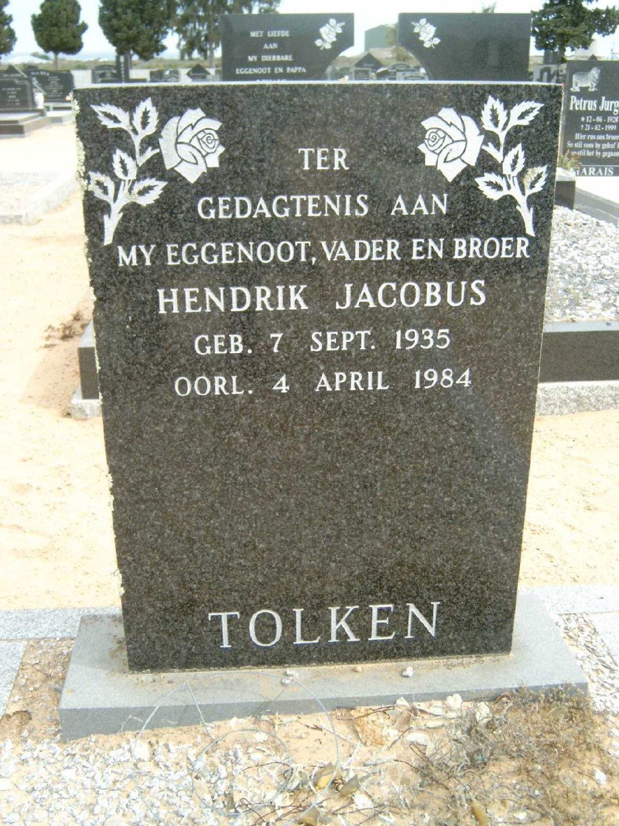 TOLKEN Hendrik Jacobus 1935-1984