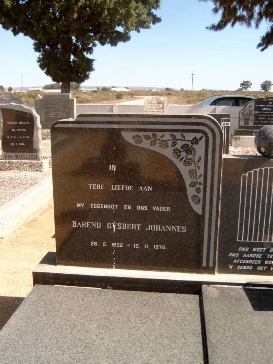 THIART Barend Gysbert Johannes 1902-1970
