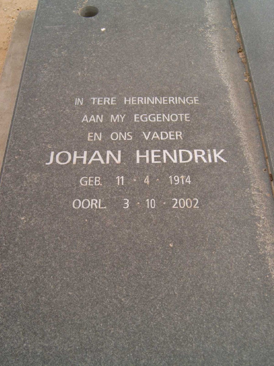 VISSER Johan Hendrik 1914-2002
