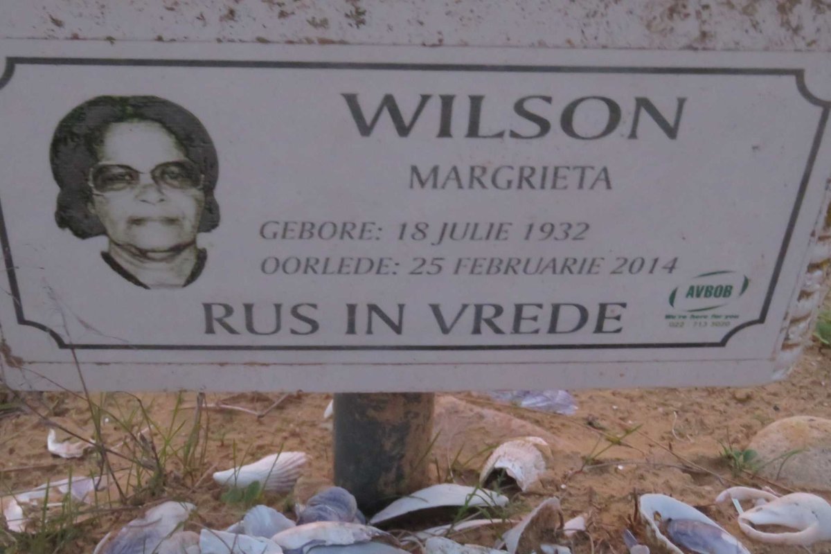 WILSON Margrieta 1932-2014