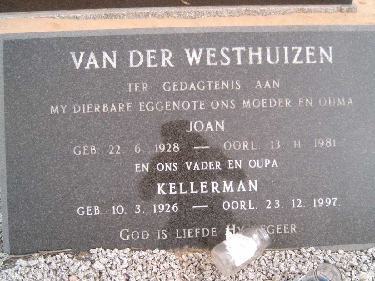 WESTHUIZEN Kellerman, van der 1926-1997 &amp; Joan 1928-1981