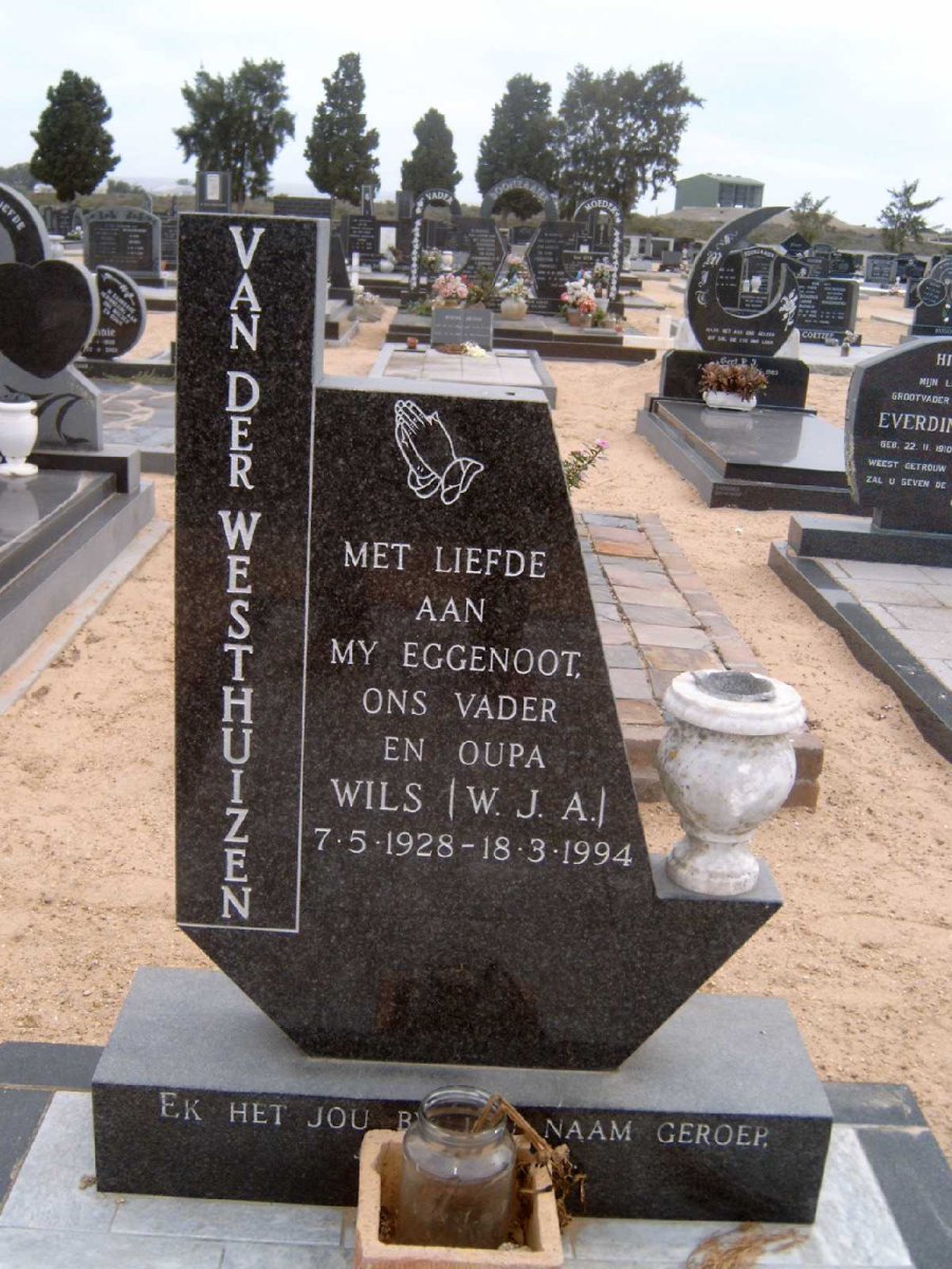 WESTHUIZEN W.J.A., van der 1928-1994
