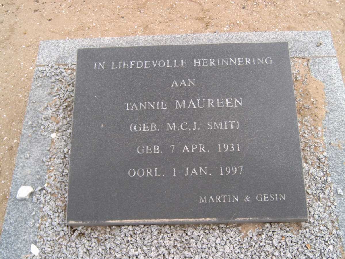 ? M.C.J. nee SMIT 1931-1997