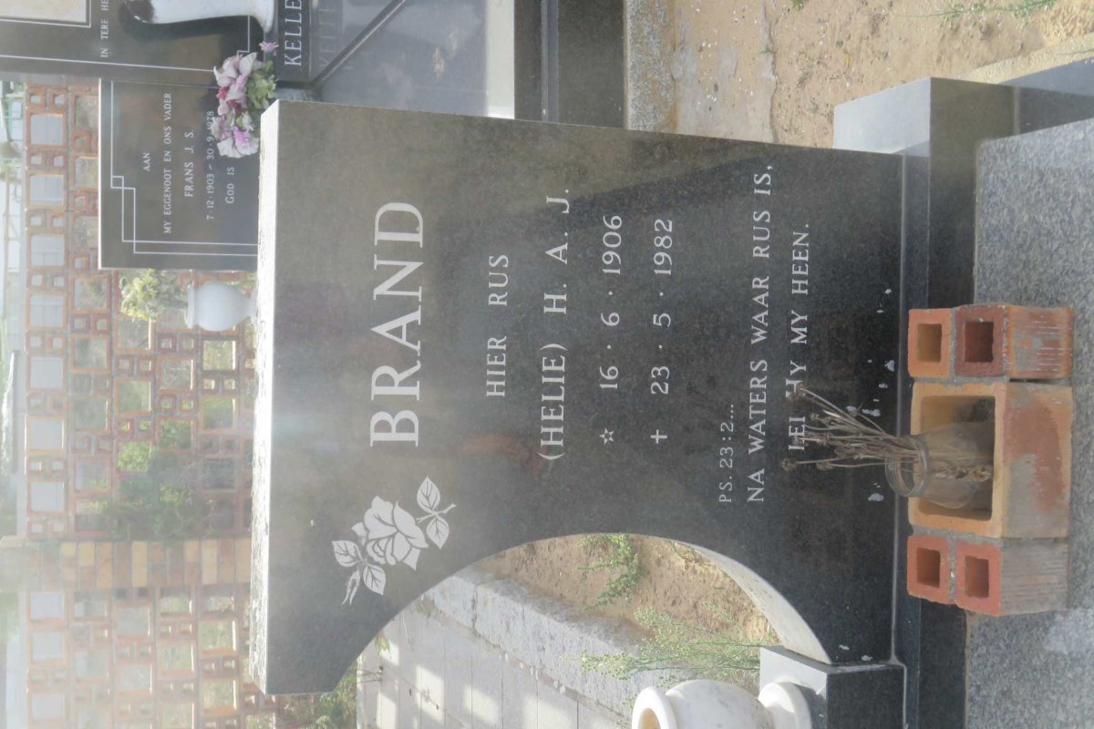 BRAND H.A.J. 1906-1982
