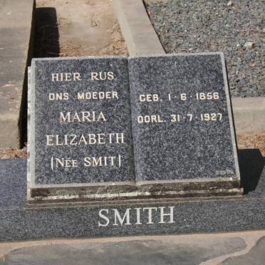 SMITH Maria Elizabeth nee SMIT 1856-1927