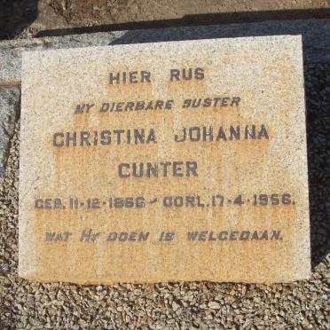 GUNTER Christina Johanna 1866-1956