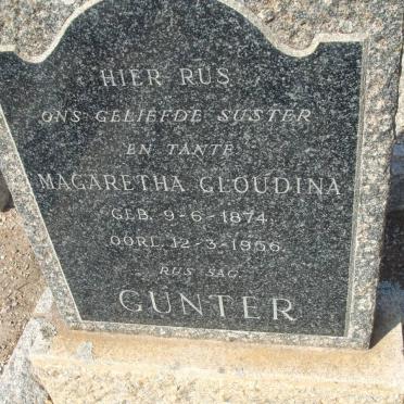 GUNTER Magaretha Gloudina 1874-1956