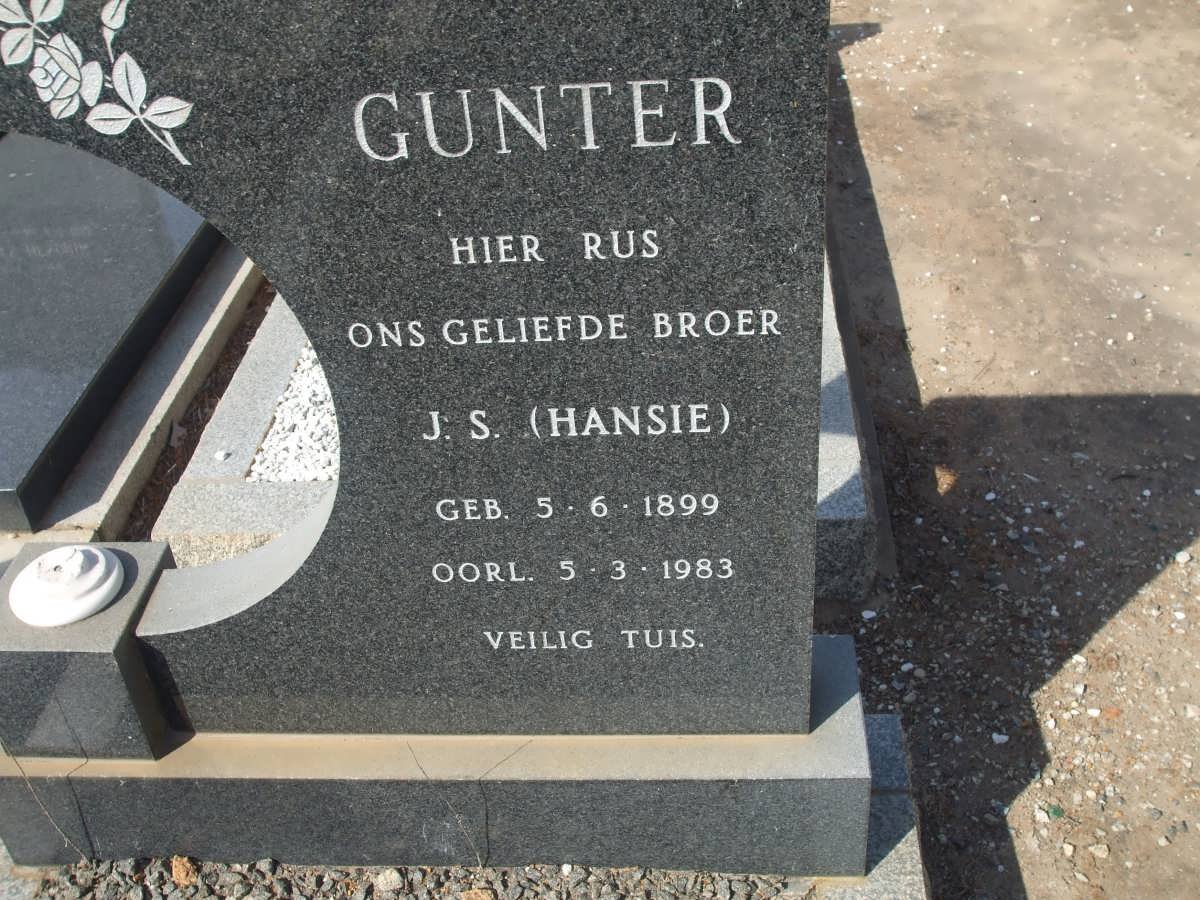 GUNTER J.S. 1899-1983