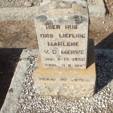 MERWE Marlene, v.d. 1950-1957