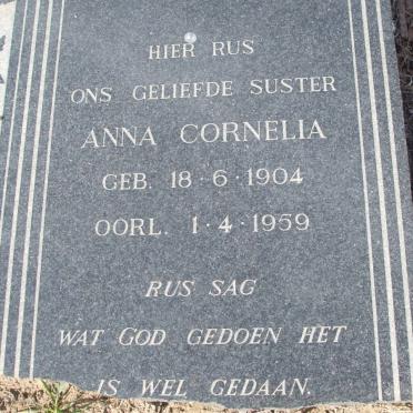 MAREE Anna Cornelia 1904-1959
