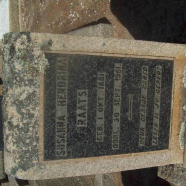 RAATS Susanna Hendrina 1881-1951