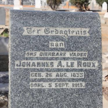 ROUX Johannes A., Le 1833-1918