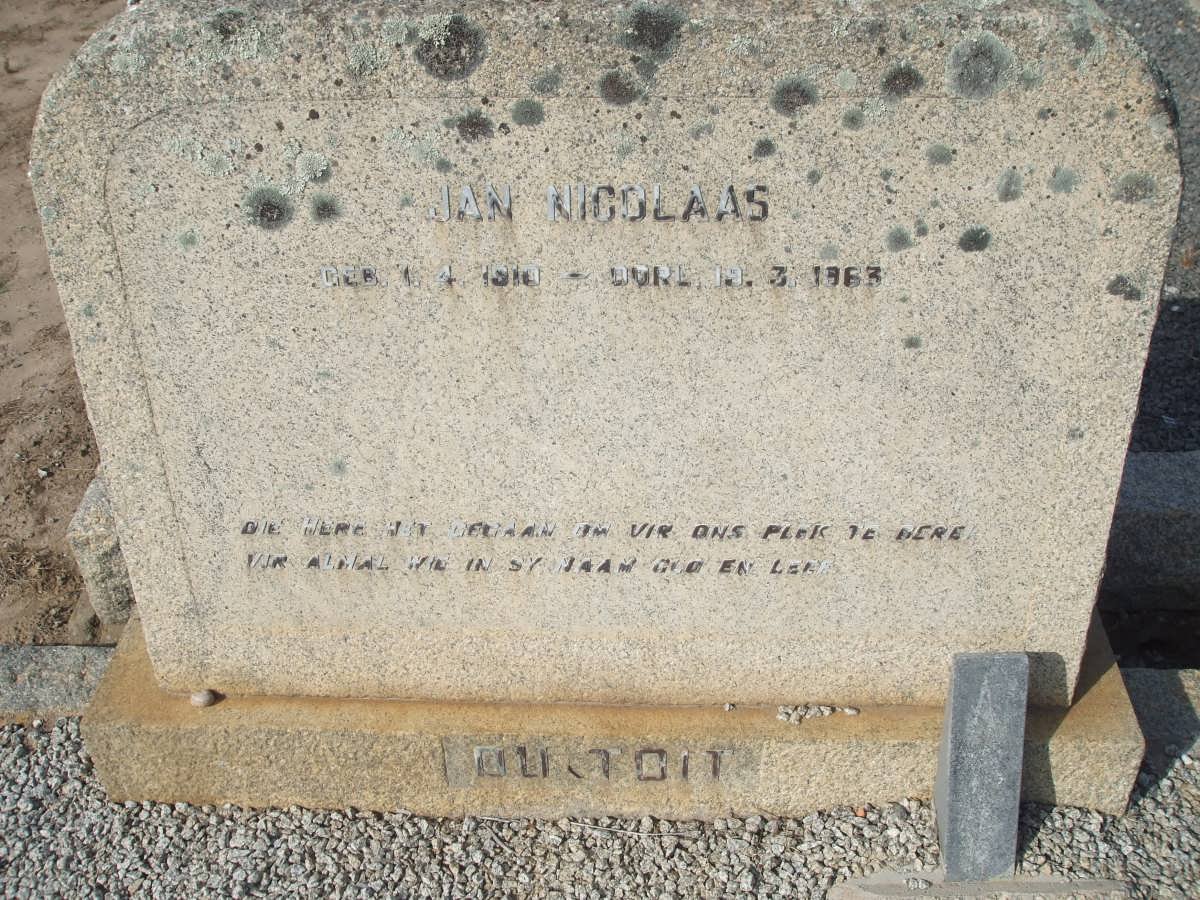TOIT Jan Nicolaas, du 1910-1963