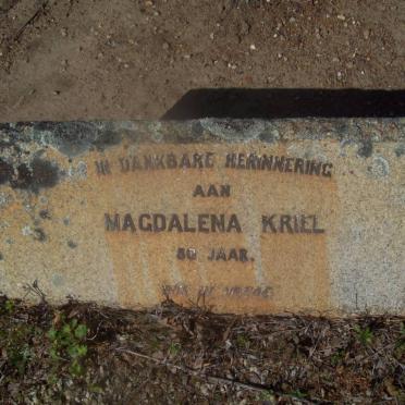 KRIEL Magdalena