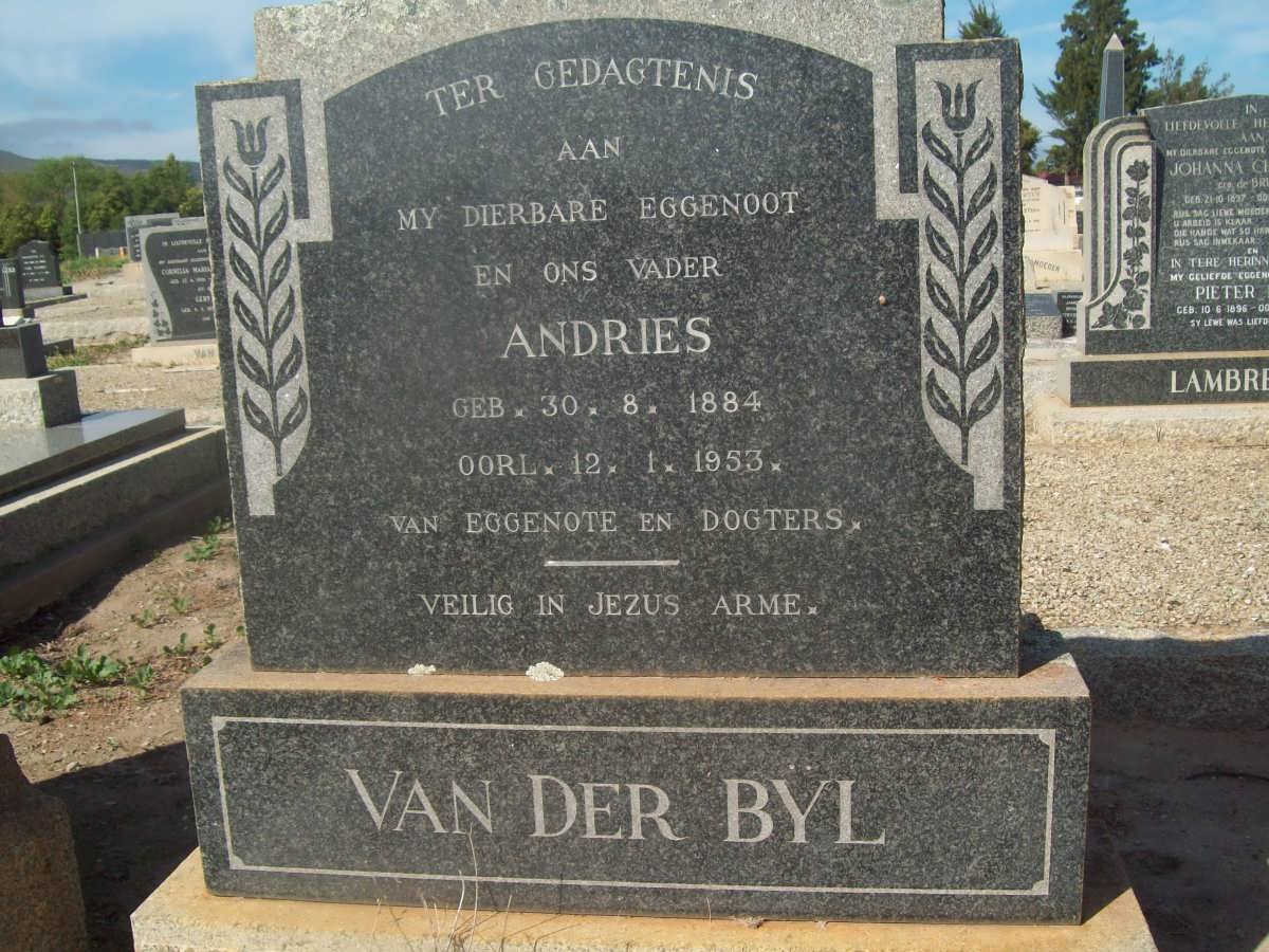 BYL Andries, van der 1884-1953