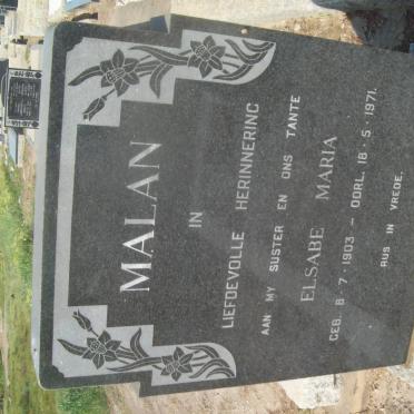 MALAN Elsabe Maria 1903-1971