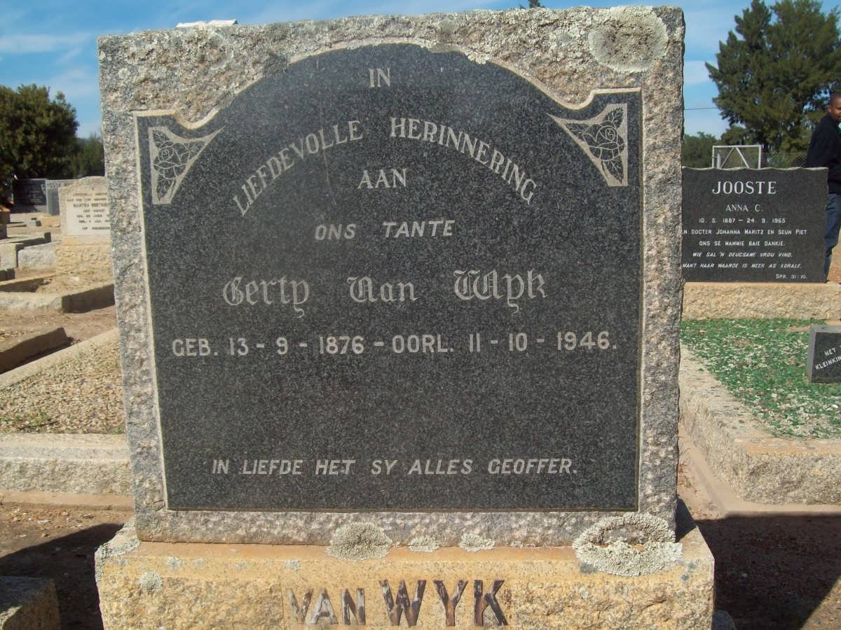 WYK Gerty, van 1876-1946